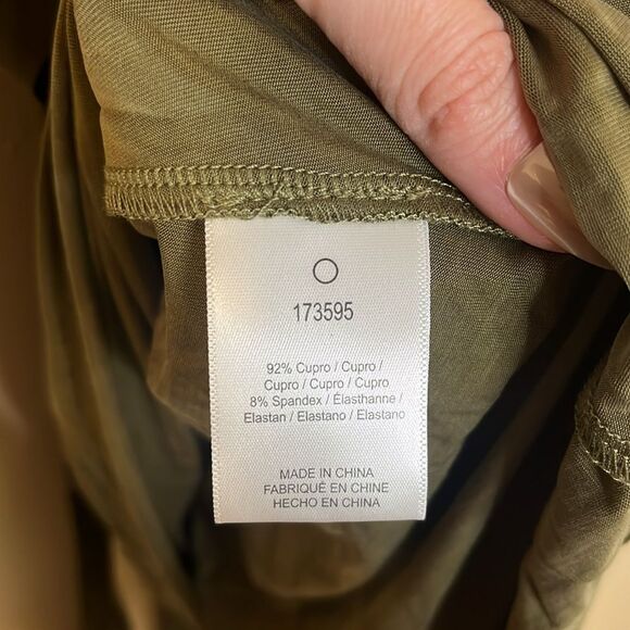 NWT Anthropologie Dolan Belted Mini Shirt Dress Olive Green Dress Small - Picture 8 of 9